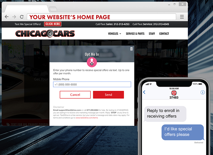 TEXTmarketing for your dealership's website makes sure you comply with text marketing laws