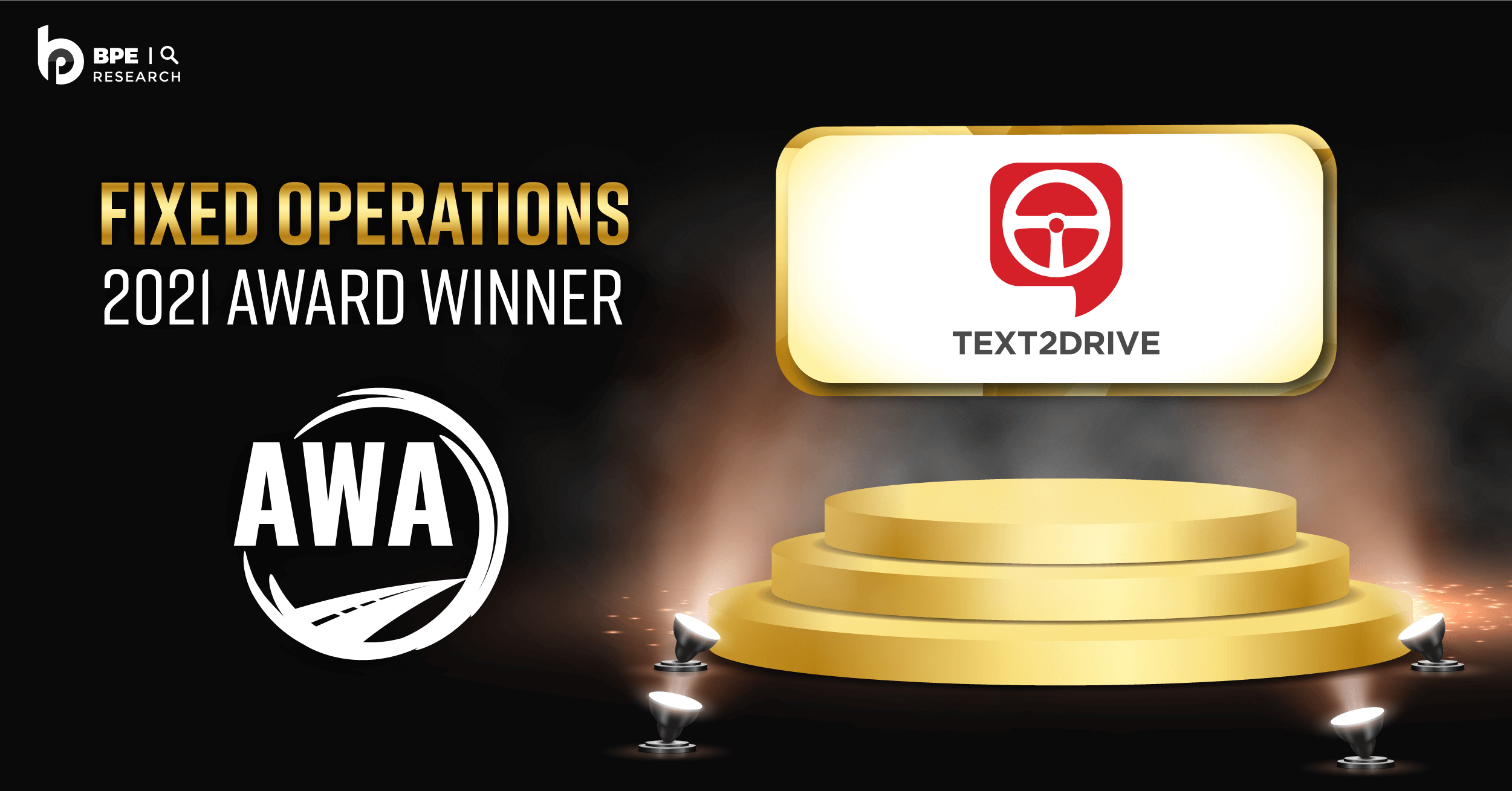 TEXT2DRIVE Wins 2021 AWA Award for Fixed Operations